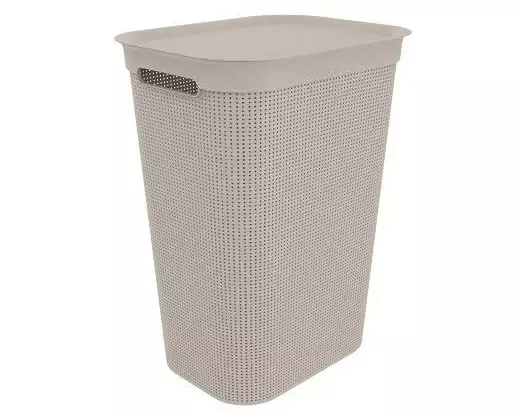 Rotho Wäschesammler Brisen Hellbraun, 50 l