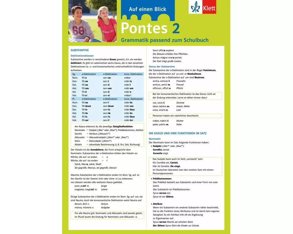 Pontes 02 Grammatik passend zum Schulbuch