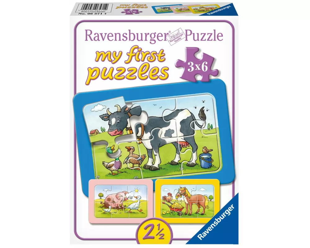Kinderpuzzle 6 Teile - Gute Tierfreunde