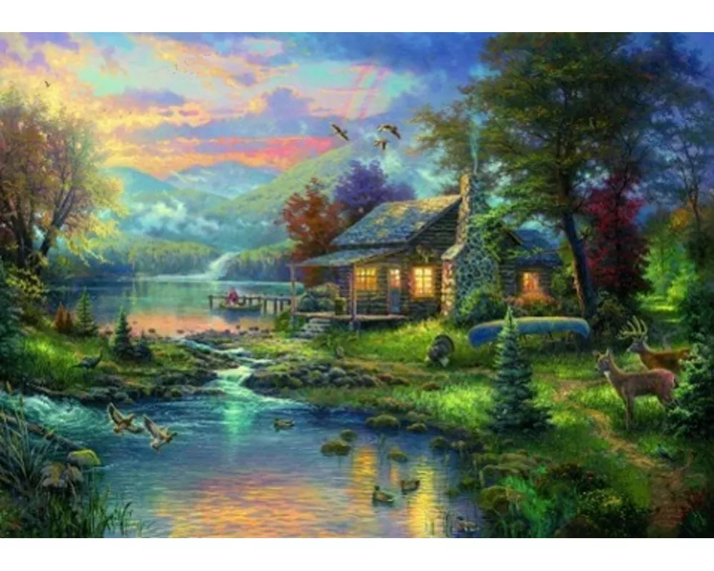 Thomas Kinkade, Im Naturparadies. Puzzle 1000 Teile