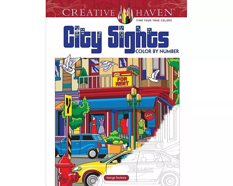 Creative Haven City Sights Color By Number