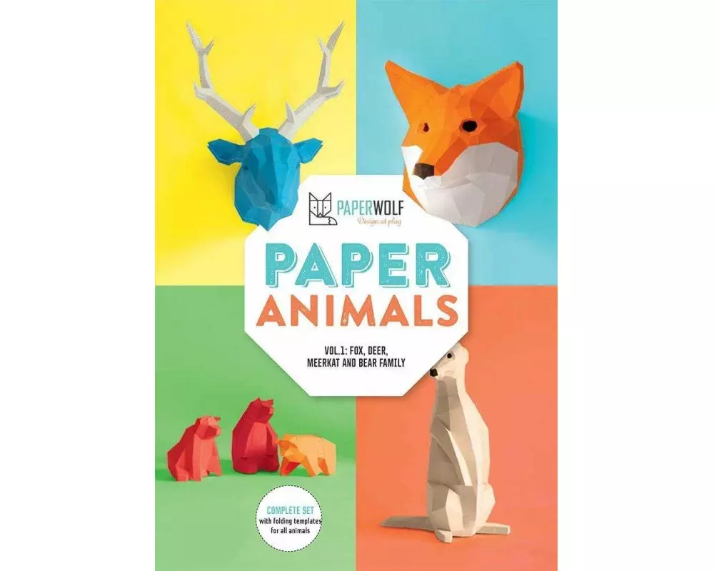 Paper Animals: Volume 1: Fox, Deer, Meerkat and Bear Family