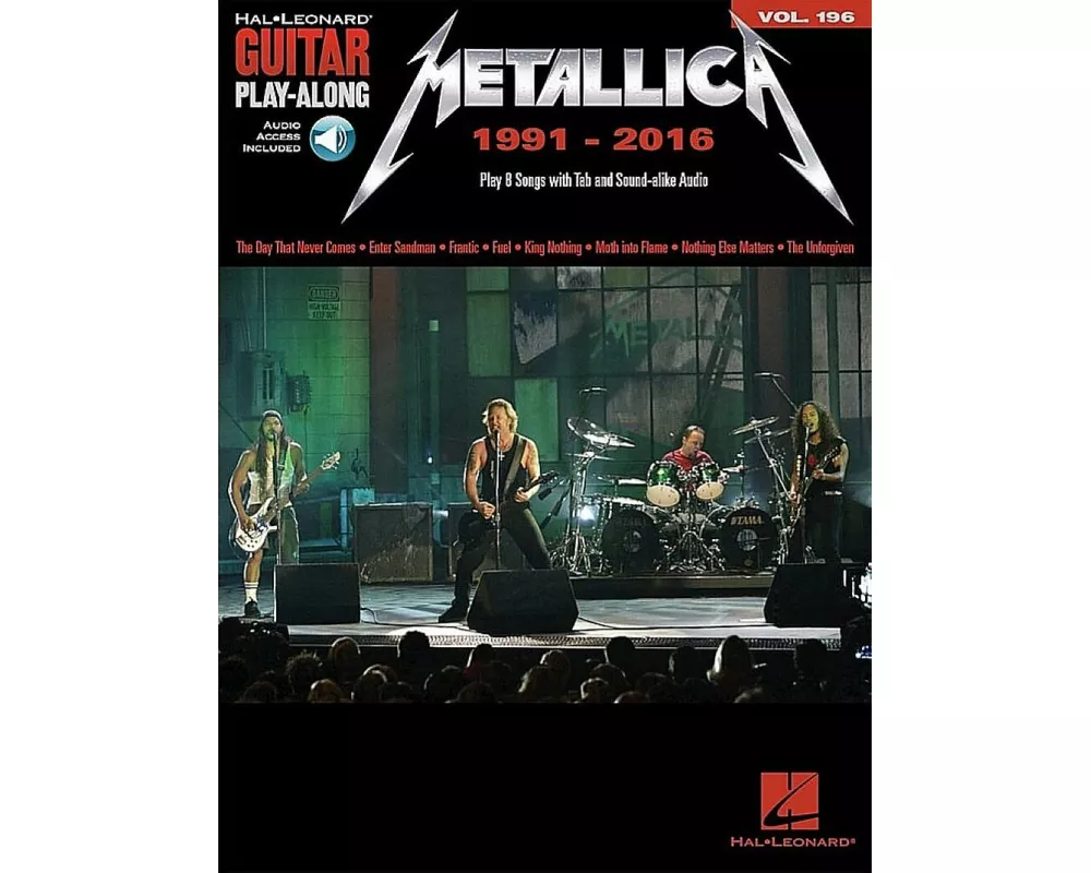 Metallica: 1991-2016 Guitar Play-Along Volume 196 Book/Online Audio