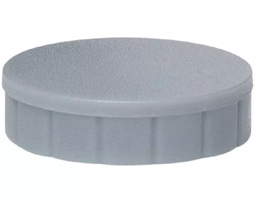 Maul Haftmagnet Solid Ø 24 mm, 600 g, Grau, 10 Stück