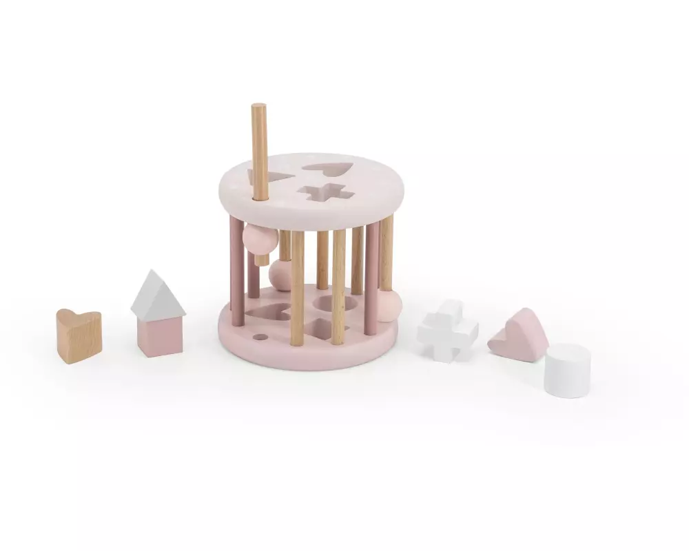 Label Label Sortierspiel Formen Pink