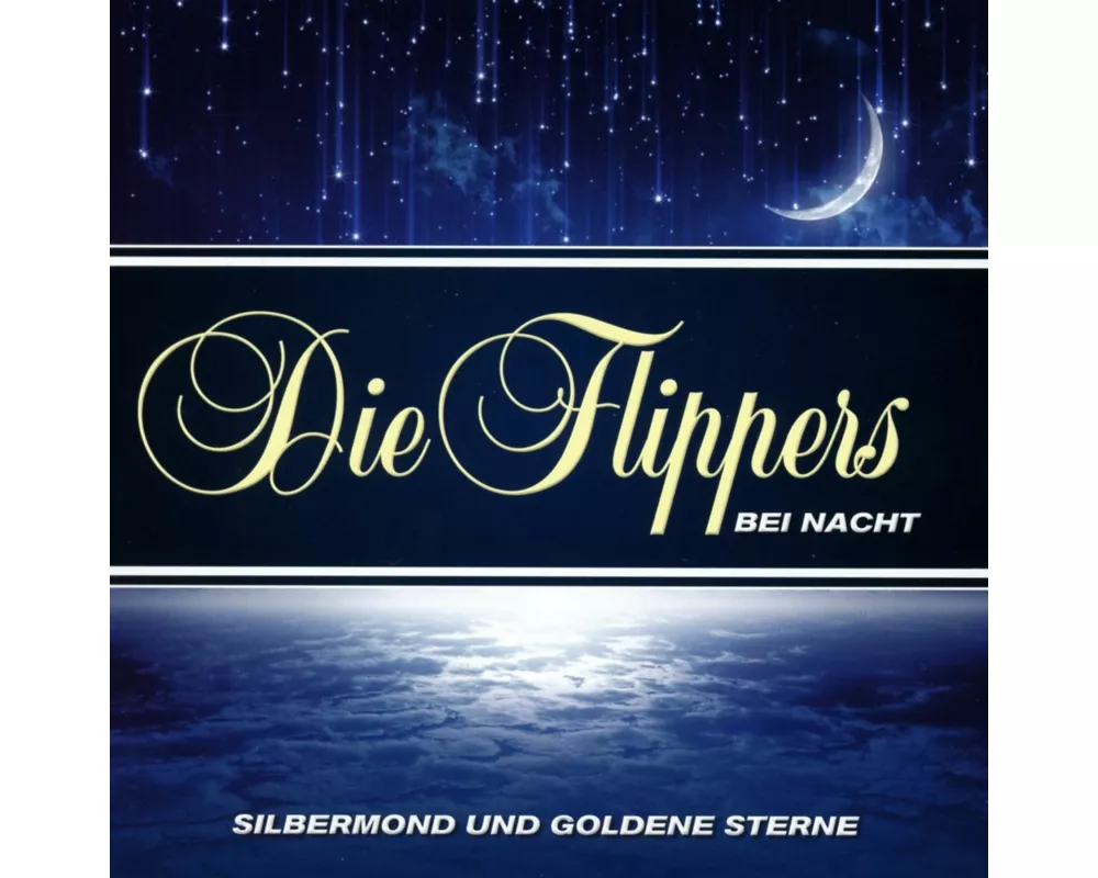 Silbermond und goldene Sterne-