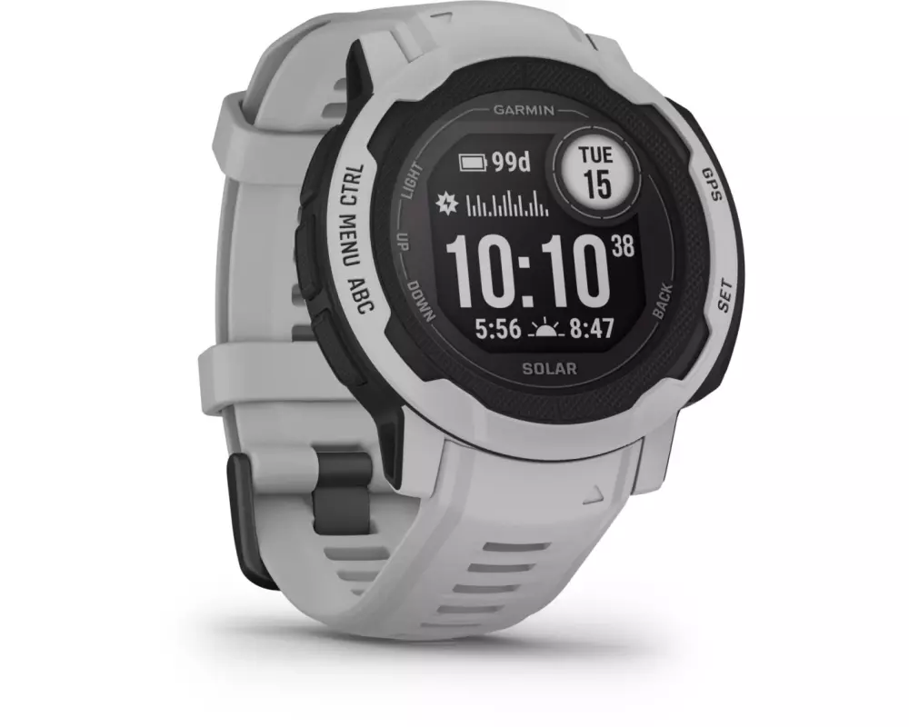 GARMIN Sportuhr Instinct 2 Solar, Mist Gray