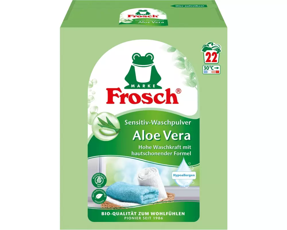 Frosch Pulverwaschmittel Frosch Aloe vera Sensitiv 1.45 kg