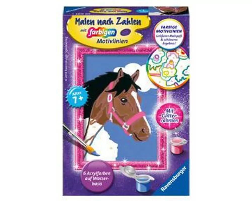 CreArt, Malen nach Zahlen Kinder - Pferd