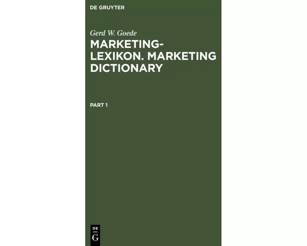 Marketing-Lexikon. Marketing Dictionary