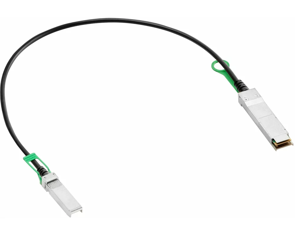 HPE Aruba DA Copper Cable, 50Gbit/s, QSFP56 to SFP56, 0.65m