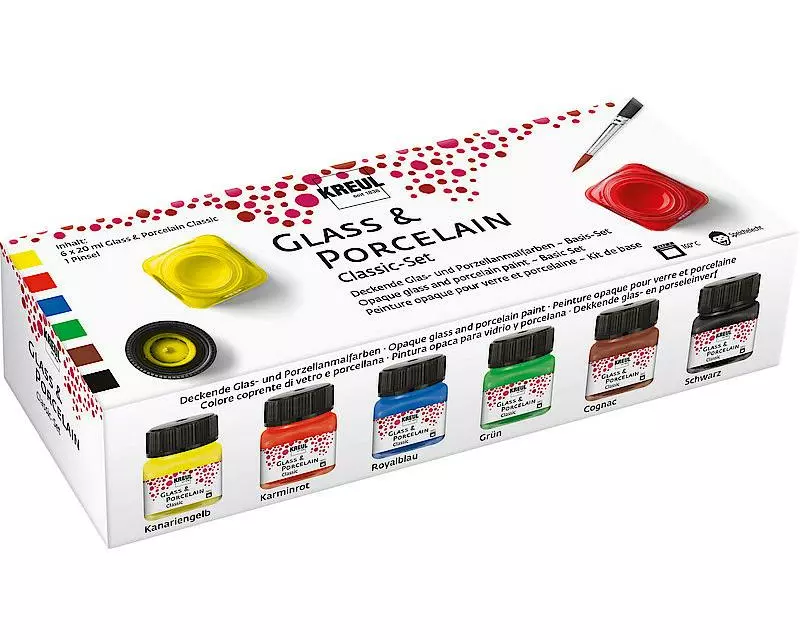 Kreul Glass & Porcelain Classic Set 6 x 20 ml