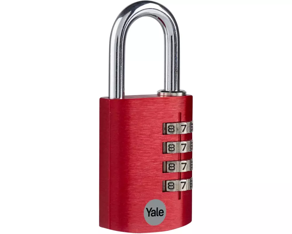 Yale Zahlenschloss YE3CB 38/31 Rot Aluminium/Stahl