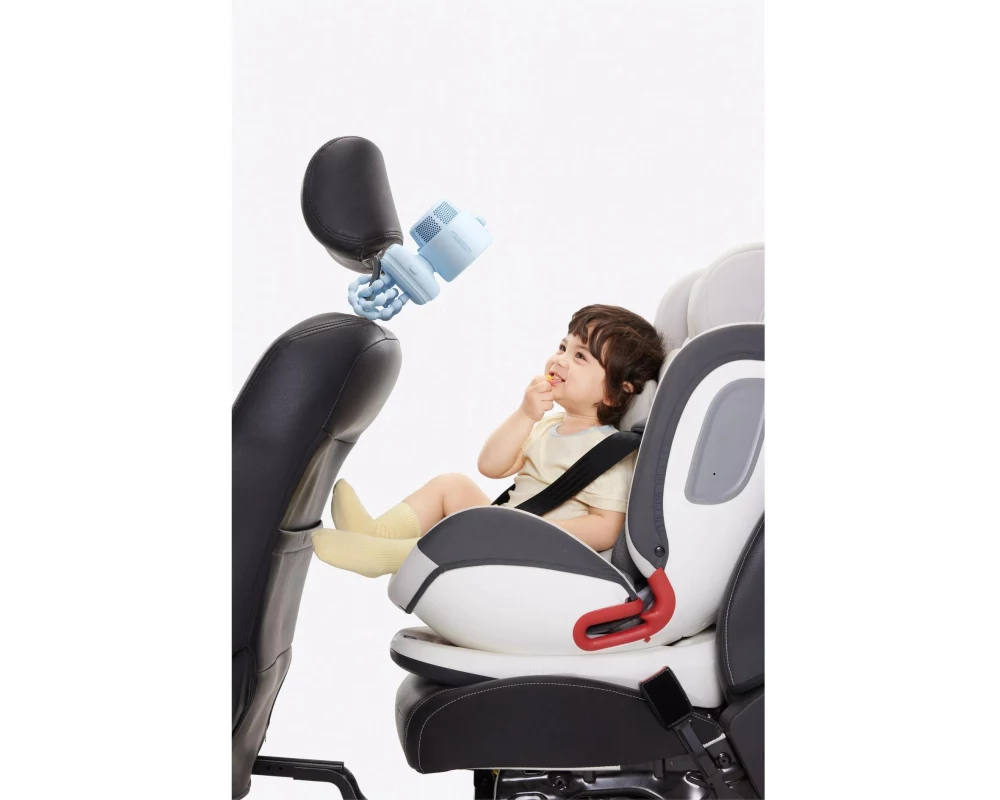 Jisulife Kinderwagen Ventilator Fan 3 Blau