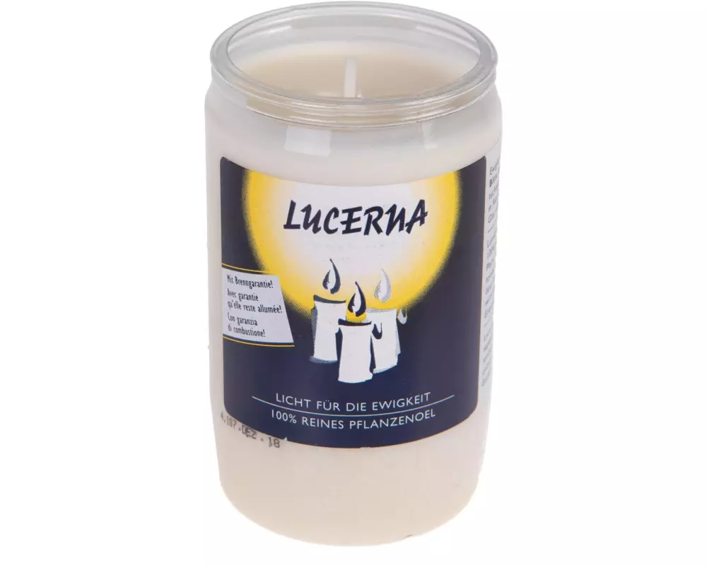 Herzog Kerzen AG Grabkerze Lucerna Ø 5.5 cm Weiss