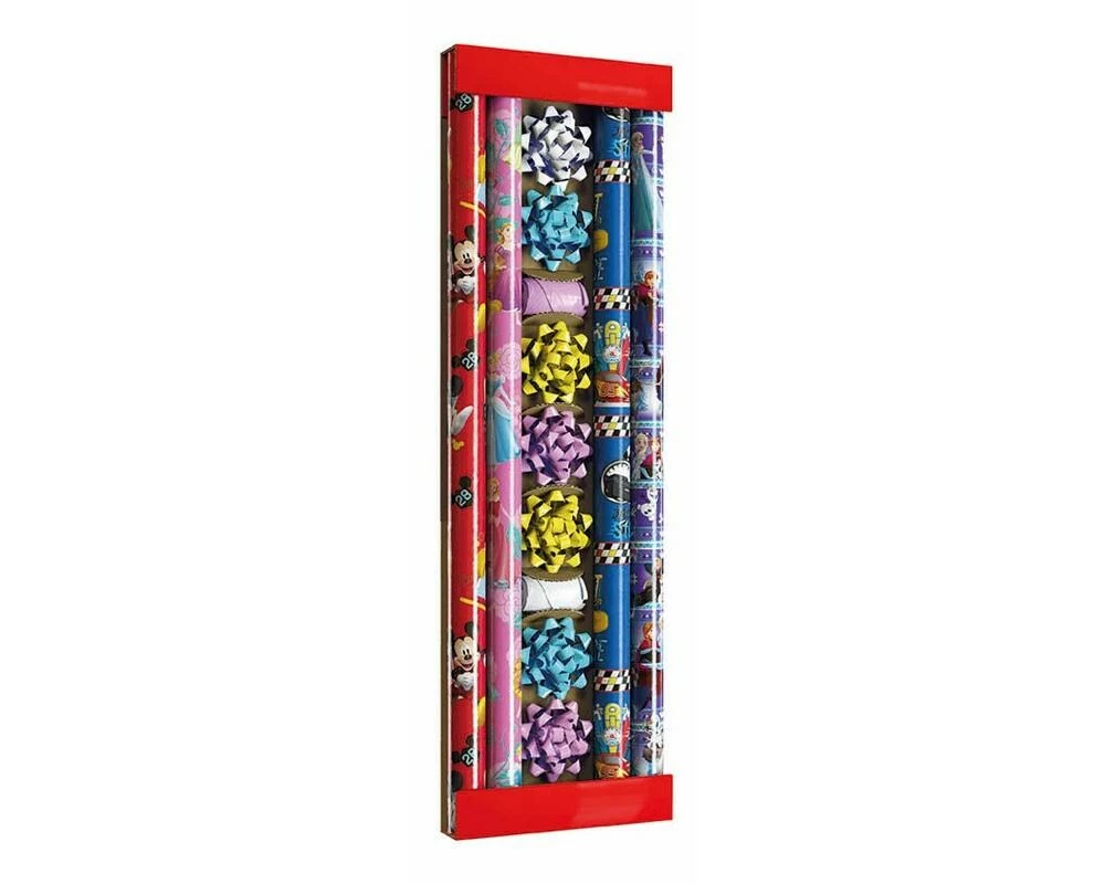 Braun + Company Geschenkpapier-Set Kids, 4er Pack Disney Charaktere