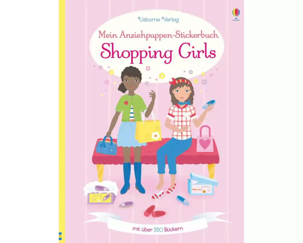 Mein Anziehpuppen-Stickerbuch: Shopping Girls