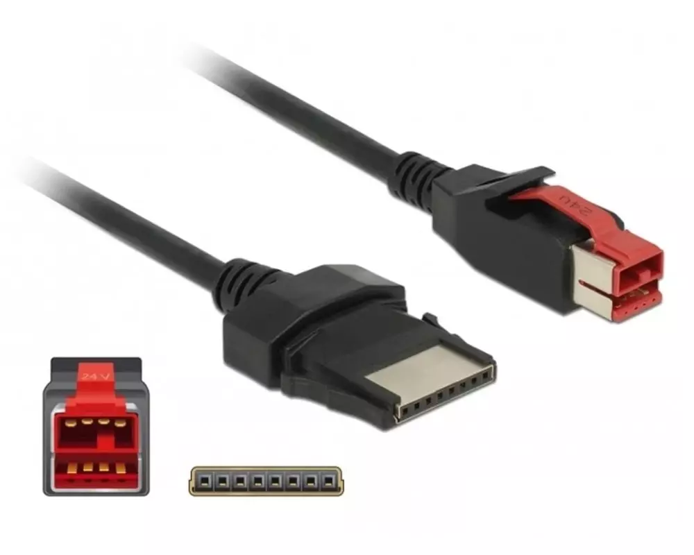 Delock USB 2.0-Kabel Powered USB 24Volt - 8Pin 5 m