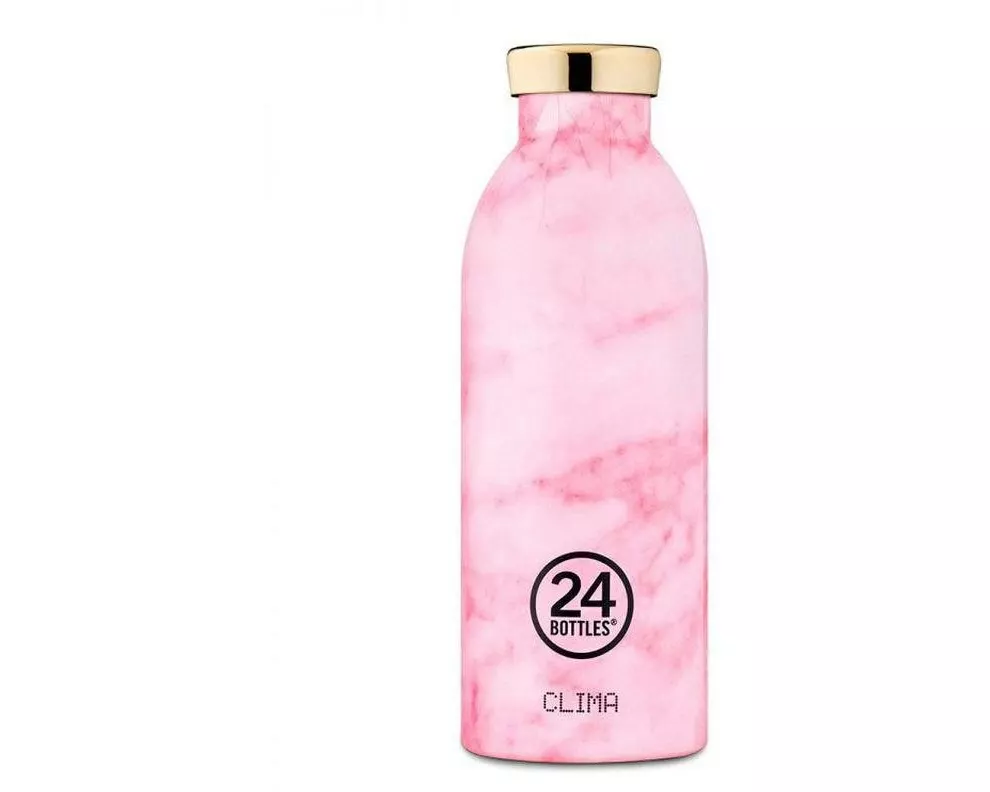 24Bottles Thermosflasche Clima 500 ml, Pink Marble