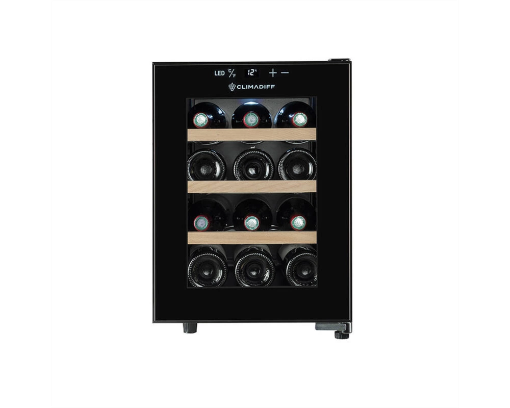 Climadiff Weinkühlschrank CUVEE12, Freistehend, 1 Zone, 12 Flaschen