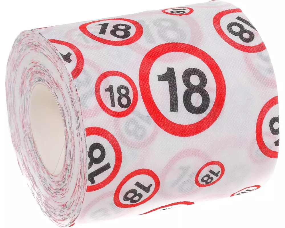Trendcompany Scherzartikel WC Papier 18. Geburtstag