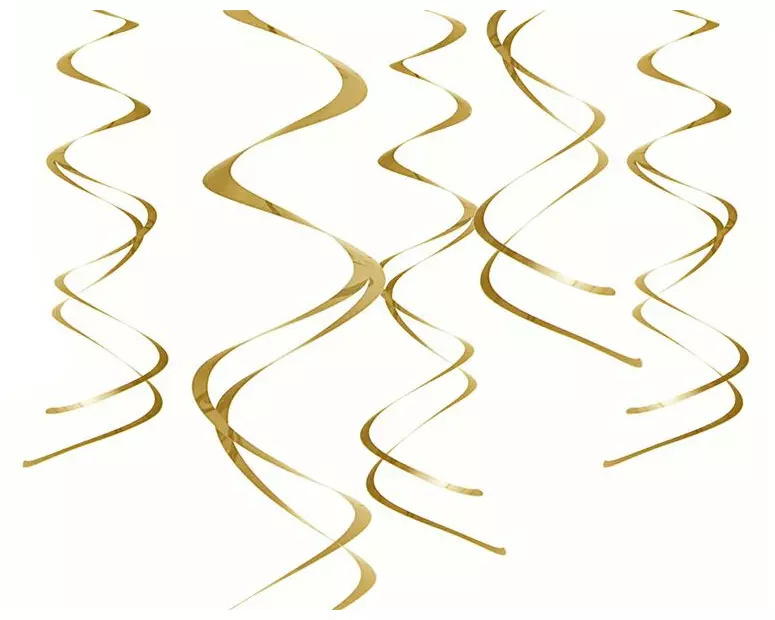 Partydeco Swirls Folie Gold 60 cm