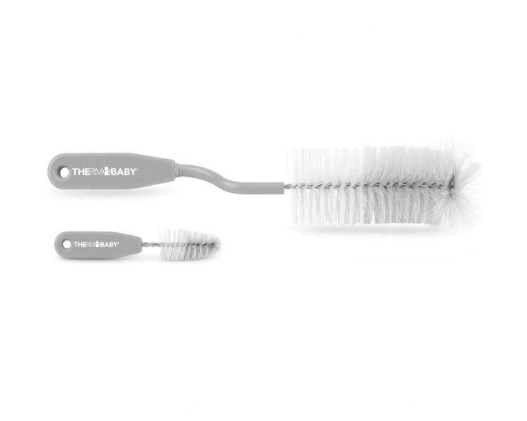 Thermobaby Flaschenbürste 2er Drehbar, Grau