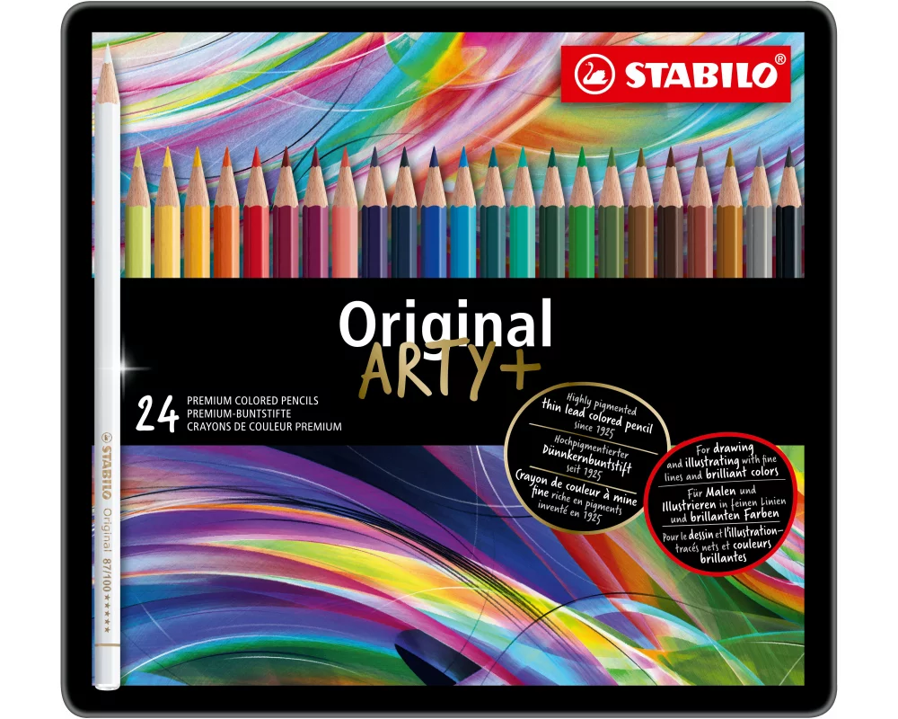STABILO Farbstifte ARTY+ 8774-6 ass. Metalletui 24 Stück