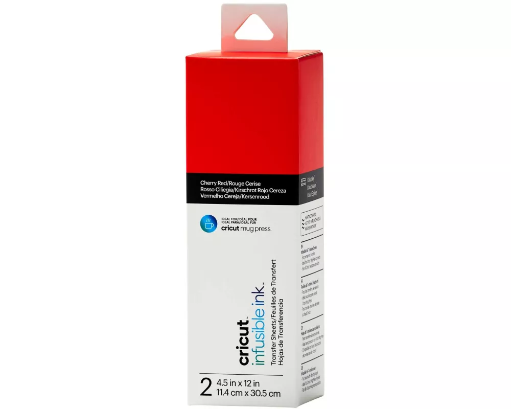 Cricut Aufbügelfolie Joy Infusible Ink 2 Stück, Rot