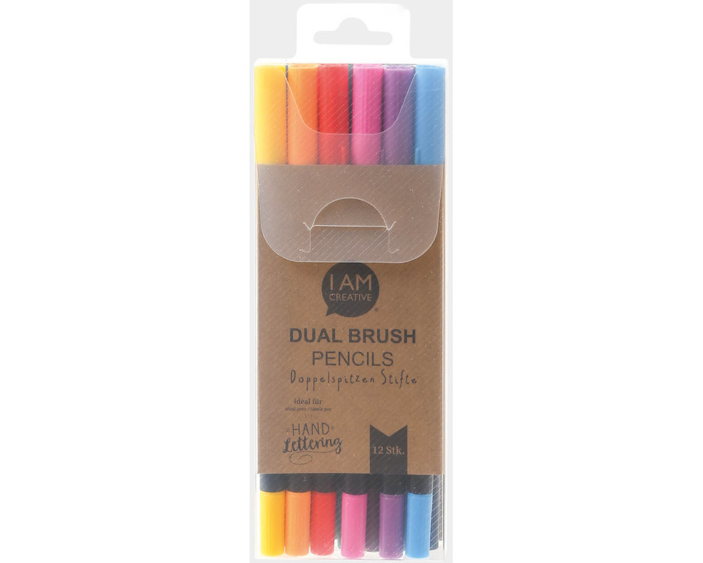 I AM CREATIVE Dual Brush Pencils 4005.66 wasserbasis, 12 Stück