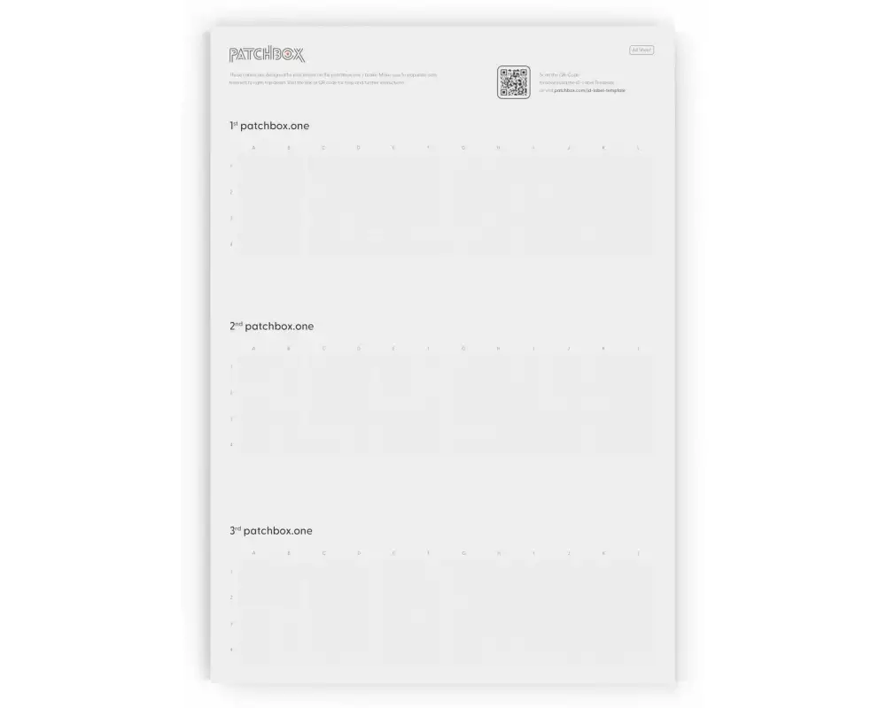 Patchbox Patchbox.one ID-Labels 96 Stück