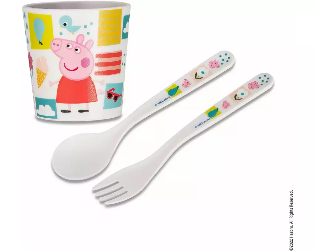 Koziol Kindergeschirrset Easy Peppa Pig 3-teilig