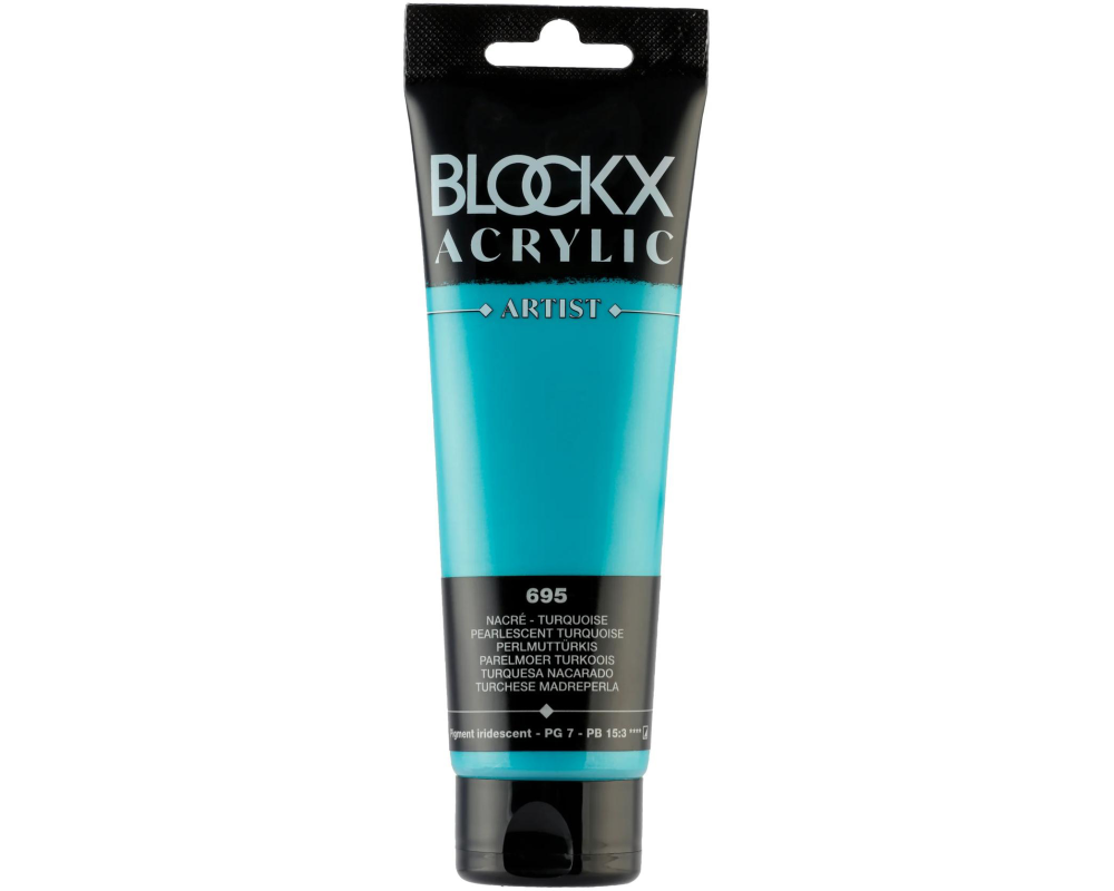 BLOCKX Acrylfarbe 120ml 60695BXC perlmutttürkis