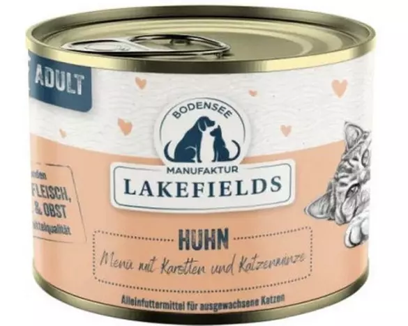 Lakefields Menü Huhn mit Karotten und Katzenminze 200 g