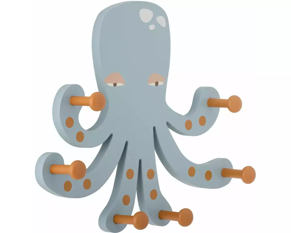 Bloomingville Garderobe Oswall 30 x 26 x 6 cm, Blau, MDF