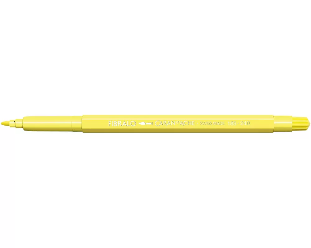 Caran d'Ache Filzstift Fibralo 1 Stück, Zitronengelb