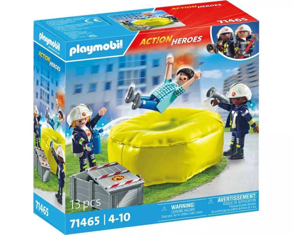 Playmobil Action Heroes Feuerwehrleute mit Luftkissen 71465