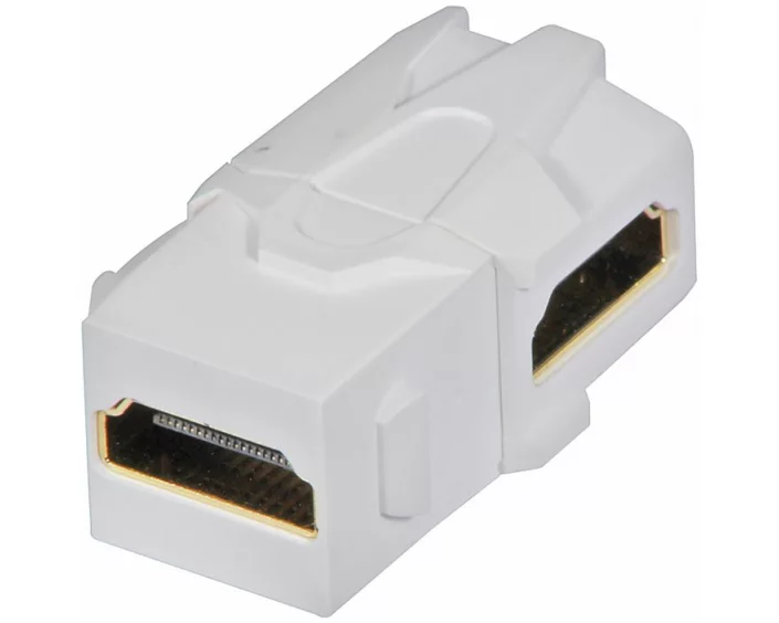 LINDY HDMI 90 degree female coupler keystone for wall box Keystone modue for wall boxes