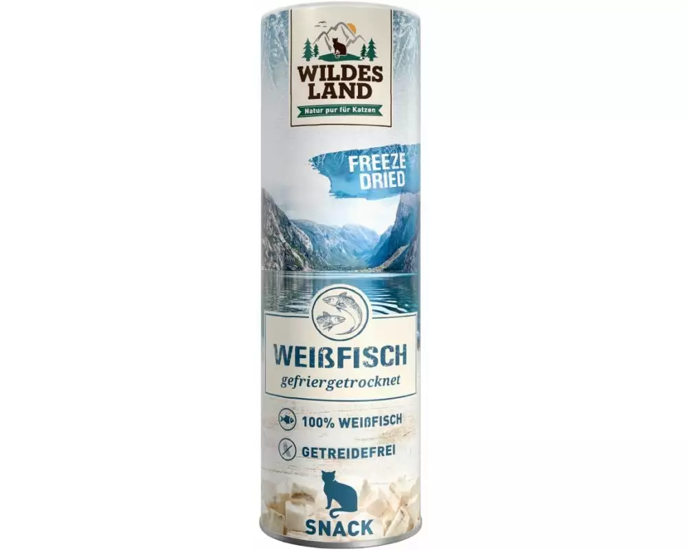Wildes Land Katzen-Snack Weissfisch Freeze Dried 16 g