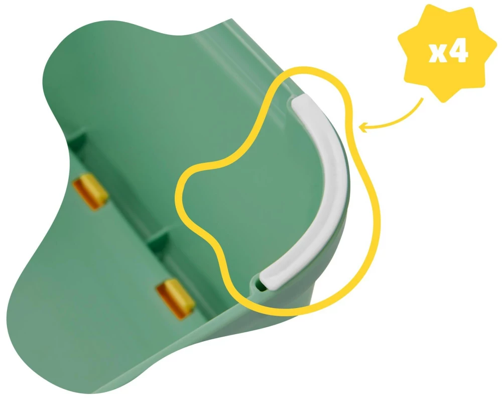 Badabulle Schemel Krokodil Olivgrün