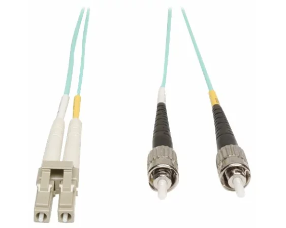 EATON TRIPPLITE 10Gb, Duplex, Multimode, 50/125, OM3, LSZH, Fiber, Patch, Cable, LC/ST, Aqua, 1M, 3ft