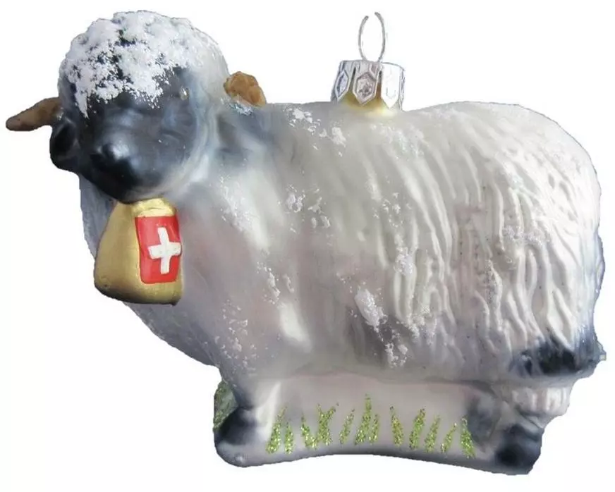 creanorm Weihnachtskugel Schwarznasenschaf Schwarz/Weiss