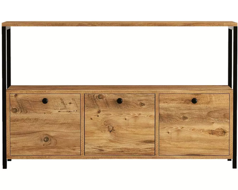 Woody Fashion Konsolentisch Nero v2 120 x 75 cm, Braun/Schwarz