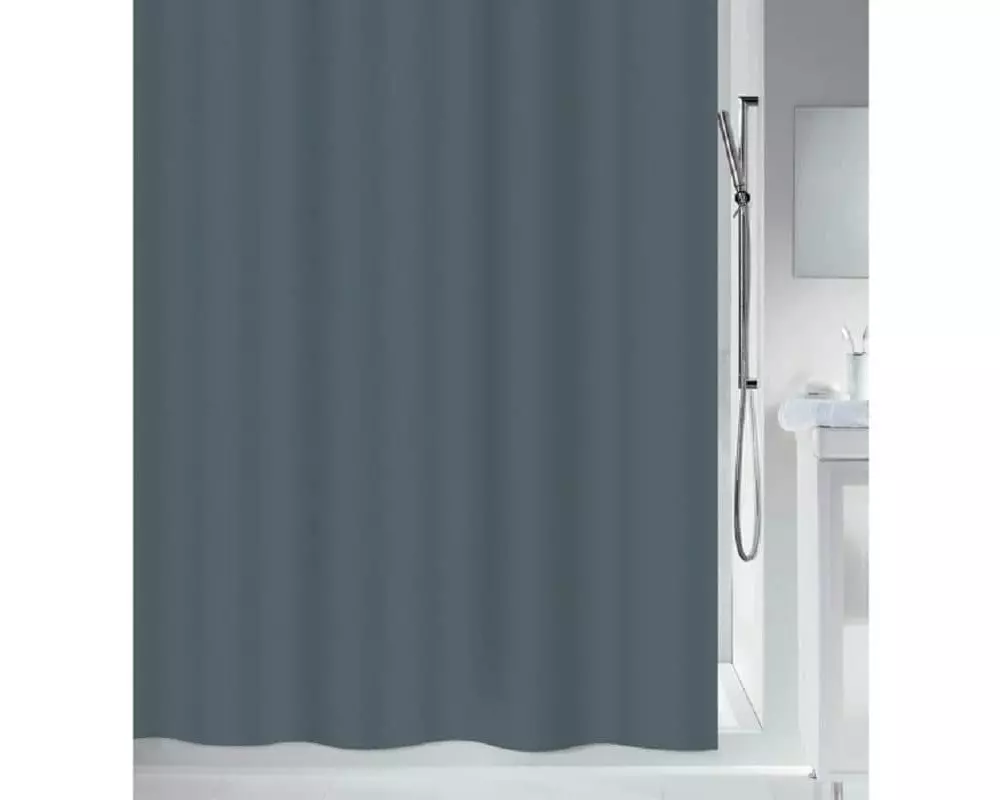 MSV Duschvorhang Romana 180 x 180 cm, Grau