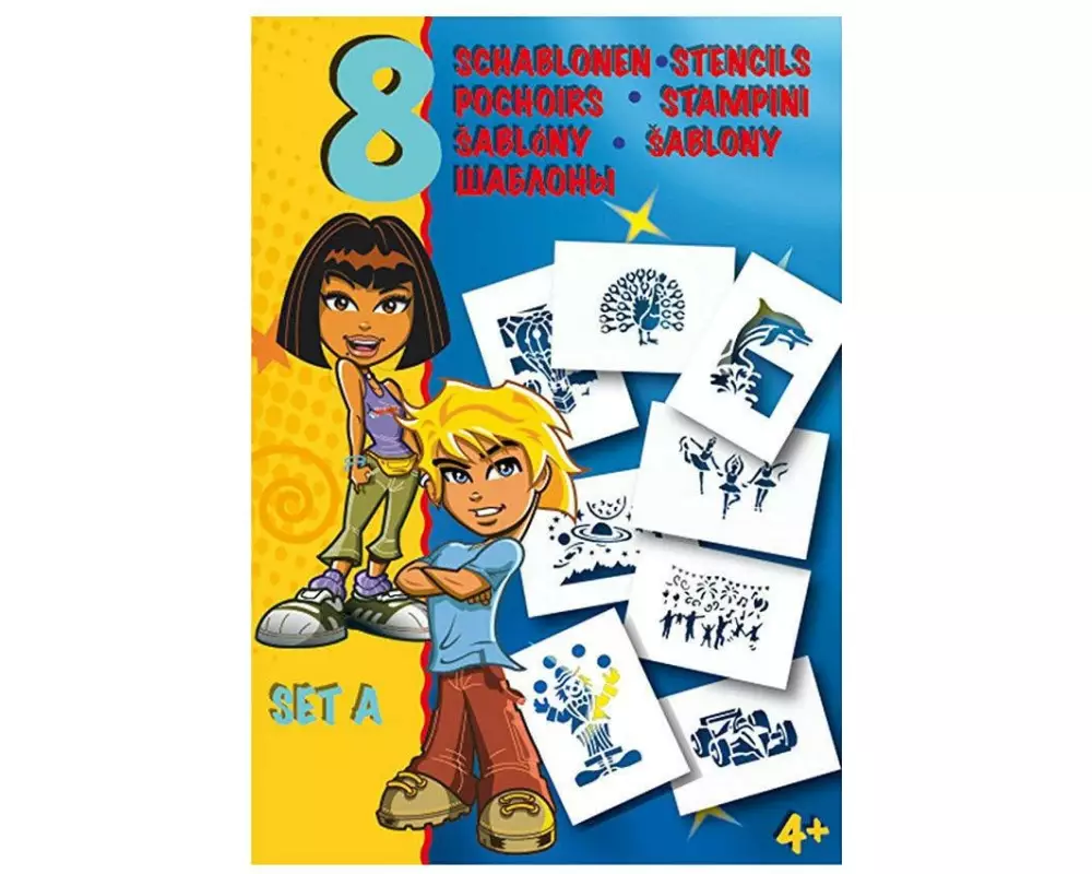 Malinos Schablone A5 Set A Mix