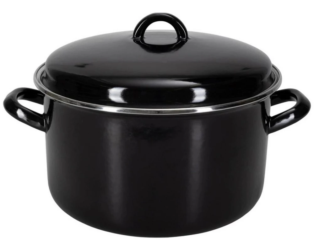 Nouvel Kochtopf Moules, Ø 24 cm, Emaille, Schwarz