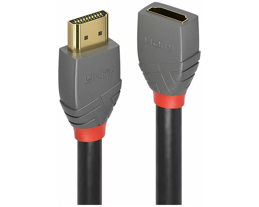 LINDY 3m, High Speed HDMI, Extension Cable, Anthra Line