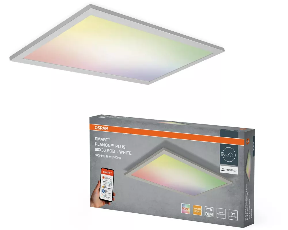 OSRAM LED-Panel SMART+ Matter Planon Plus 600 x 300 mm RGBW