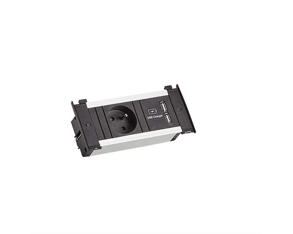 BACHMANN KAPSA XS 1xUTE 1xUSB Charger Strom 0,2m GST18