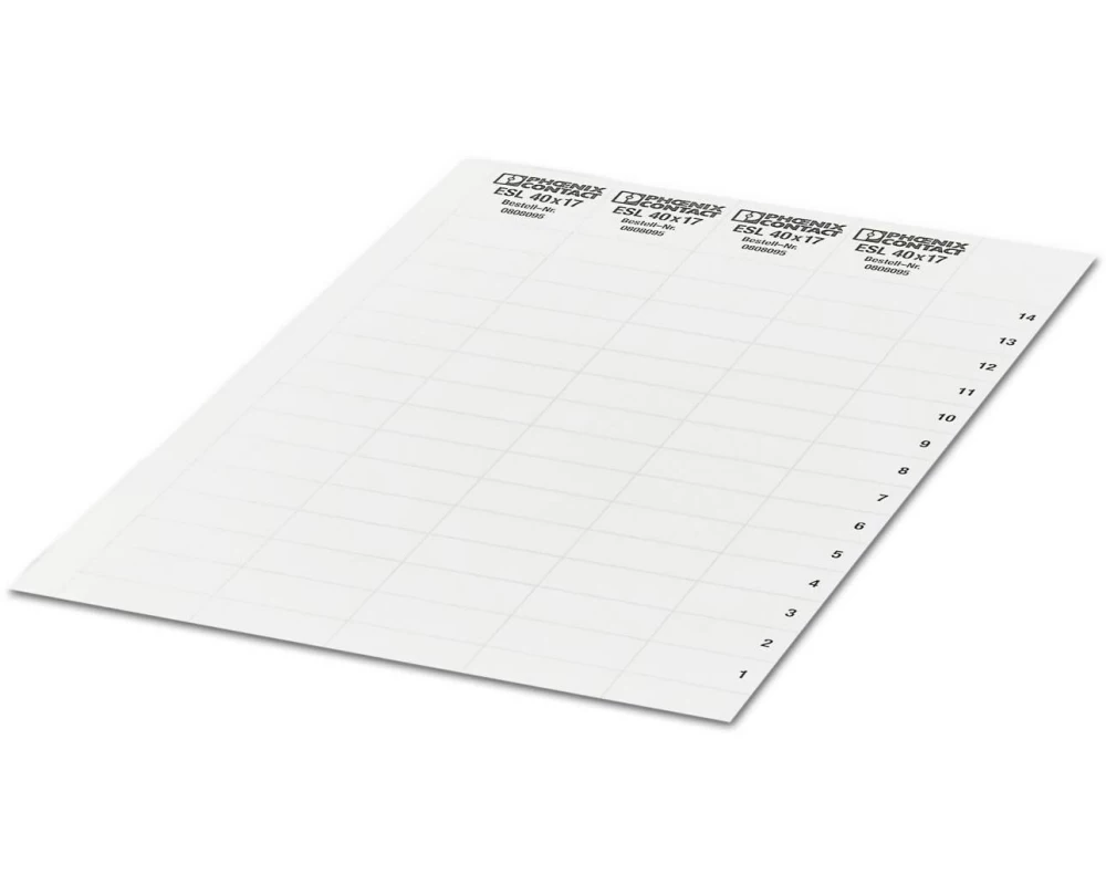 Phoenix Contact Kabelkennzeichnung ESL 40 x 17 10 Stück